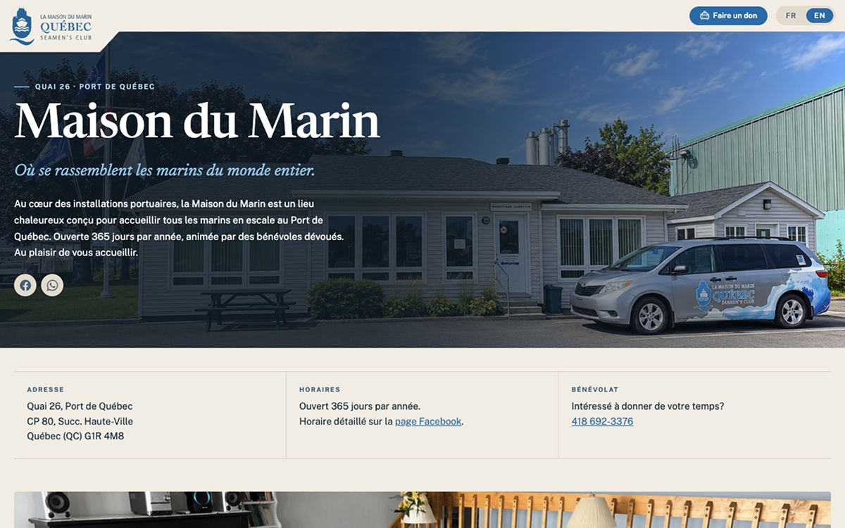 Image: Maison du marin Québec